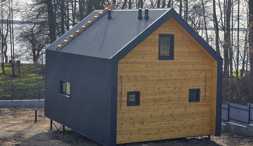 Баня Barnhouse X60 в Мядельском р-не.
